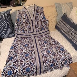 Sleeveless fit-and-flare dress